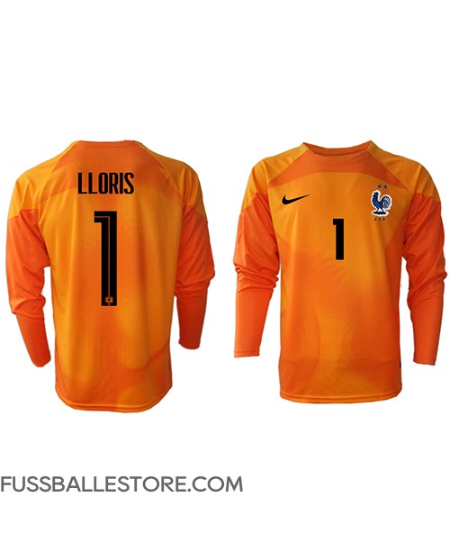 Günstige Frankreich Hugo Lloris #1 Torwart Heimtrikot WM 2022 Langarm